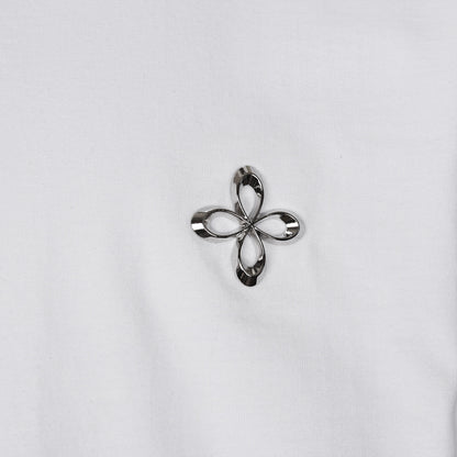 Surgery Bone Flower T-shirts [White]