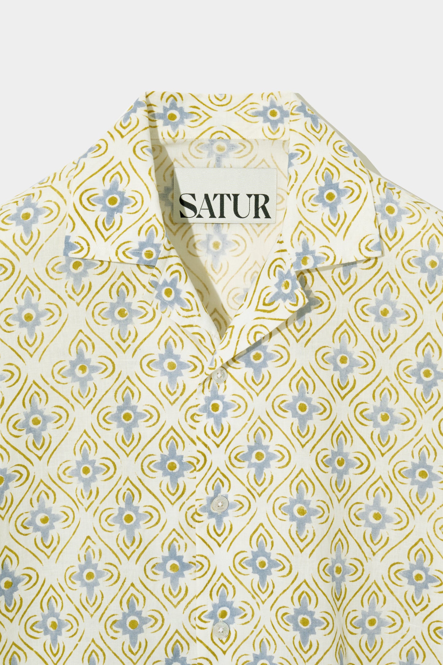 Satur Weekend India Hand Craft Shirt [Citrus Lemon]