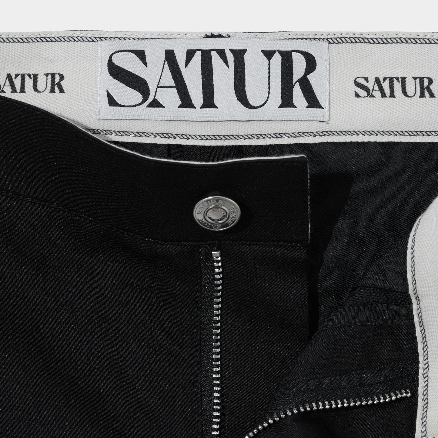 Satur Loches 2Way Straight Pants [Classic Black]